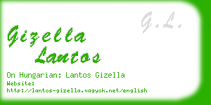 gizella lantos business card